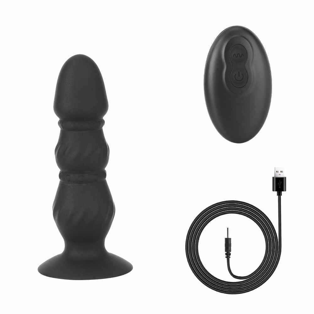 10 Speeds G-Spot Stimulation Bead Dildo Vibrator Remote Control Anus Vibrating Dildo Prostate Massager Vibrator Sex Toys for Men - buysextoyth