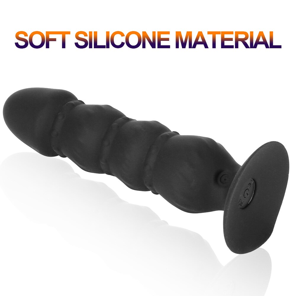 10 Speeds G-Spot Stimulation Bead Dildo Vibrator Remote Control Anus Vibrating Dildo Prostate Massager Vibrator Sex Toys for Men - buysextoyth