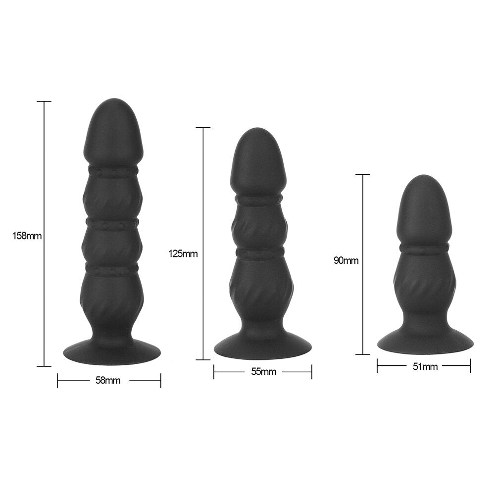 10 Speeds G-Spot Stimulation Bead Dildo Vibrator Remote Control Anus Vibrating Dildo Prostate Massager Vibrator Sex Toys for Men - buysextoyth