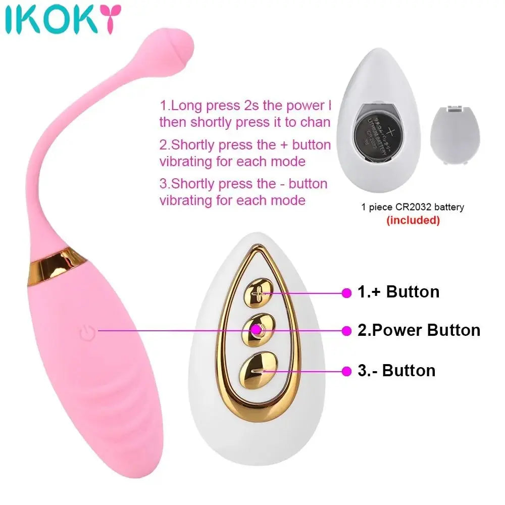 10 Speeds Sex Toys for Women Vibrating Egg Anal Clitoris Stimulation Jump Egg Vibrator Wireless Remote - buysextoyth