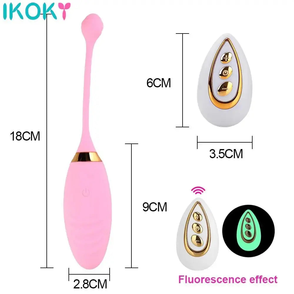 10 Speeds Sex Toys for Women Vibrating Egg Anal Clitoris Stimulation Jump Egg Vibrator Wireless Remote - buysextoyth