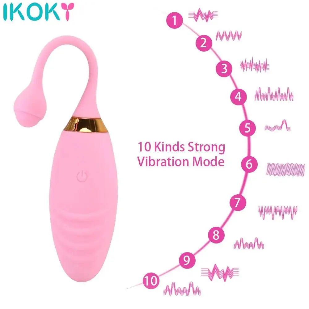 10 Speeds Sex Toys for Women Vibrating Egg Anal Clitoris Stimulation Jump Egg Vibrator Wireless Remote - buysextoyth