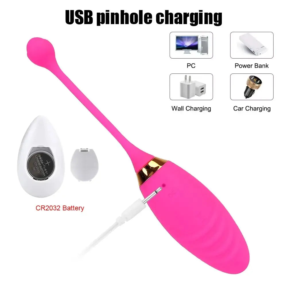 10 Speeds Sex Toys for Women Vibrating Egg Anal Clitoris Stimulation Jump Egg Vibrator Wireless Remote - buysextoyth