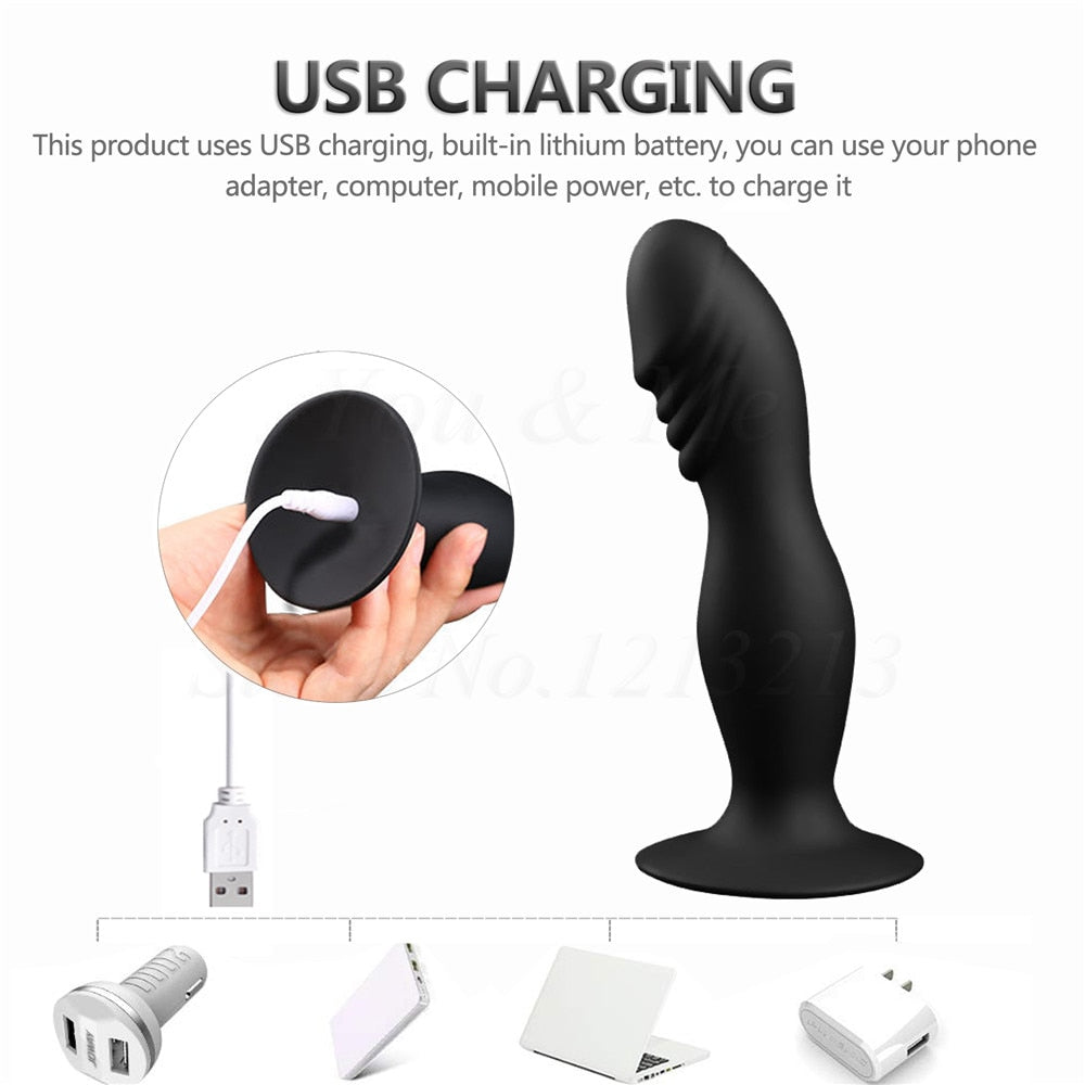 10 Speeds Wireless Remote Anal Dildo Vibrator Male Prostate Massager G-spot Stimulator Usb Charging Anal Penis Vibrator Sex Toys - buysextoyth