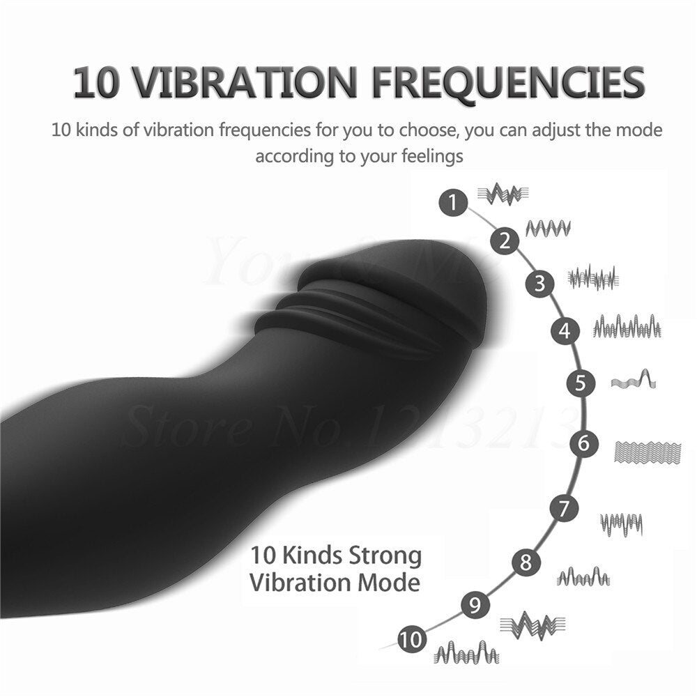 10 Speeds Wireless Remote Anal Dildo Vibrator Male Prostate Massager G-spot Stimulator Usb Charging Anal Penis Vibrator Sex Toys - buysextoyth