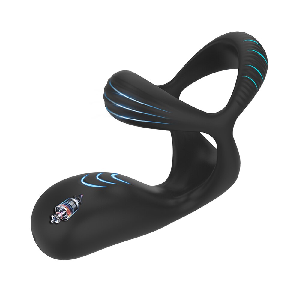 10โหมดอวัยวะเพศชายแหวน Vibrators รีโมทคอนโทรลคู่แหวนนวด Clitoris Perineum กระตุ้น Penisring เพศของเล่นสำหรับผู้ชาย - buysextoyth