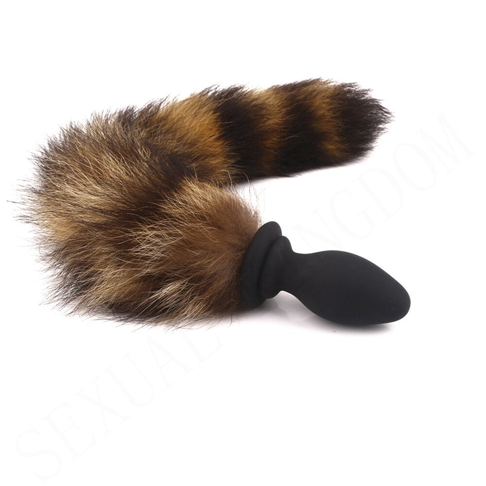 10-frequency Remote Control Anal Plug Vibrator with Fox Tail Silicone Butt Plug Adult Game Prostate Massager Sex Toy for Couples - buysextoyth