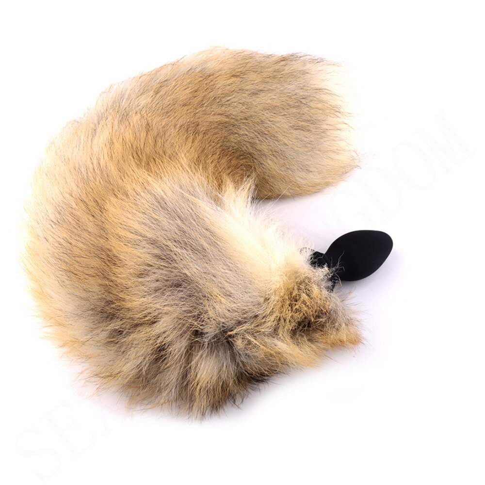 10-frequency Remote Control Anal Plug Vibrator with Fox Tail Silicone Butt Plug Adult Game Prostate Massager Sex Toy for Couples - buysextoyth