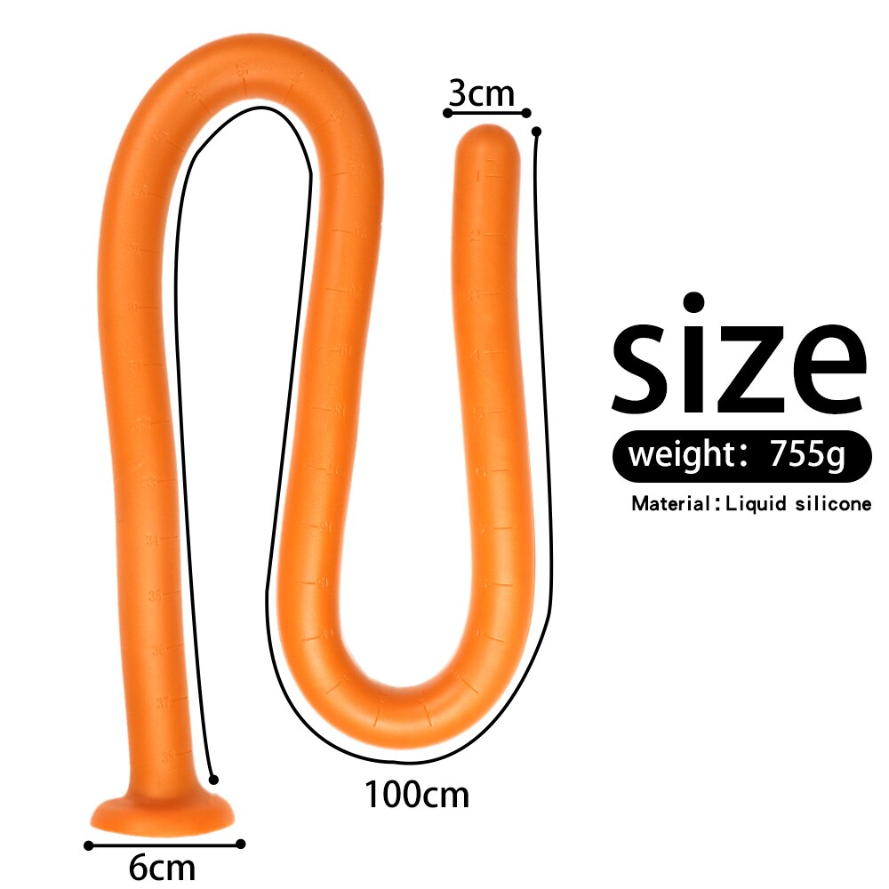 100cm Super Long Butt Plug Dildo Anal Long Adult Sex Toy for Men Prostate Massgaer Anus Vaginal Dilator Anal Plug Long Plug Butt - buysextoyth