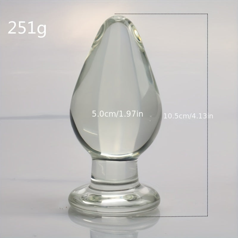 5cm Glass Anal Plug for Adult Use. Female and Male Anal Expansion. Masturbation. and Sexual Intercourse Products - buysextoyth