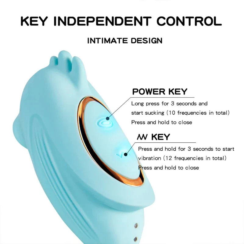 12 Frequency Vibrator 10 Sucking Modes Stimulator Rechargeable Massager Sex Toy - buysextoyth