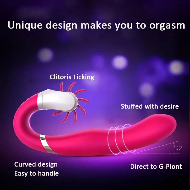 12ความเร็ว Mute หมุนเครื่องสั่น Dildo หีนวดลิ้นเลีย Oral เซ็กซ์ทอยสำหรับผู้หญิง Clitoris Stimulator อุปกรณ์ช่วยตัวเองสำหรับผู้หญิง - buysextoyth