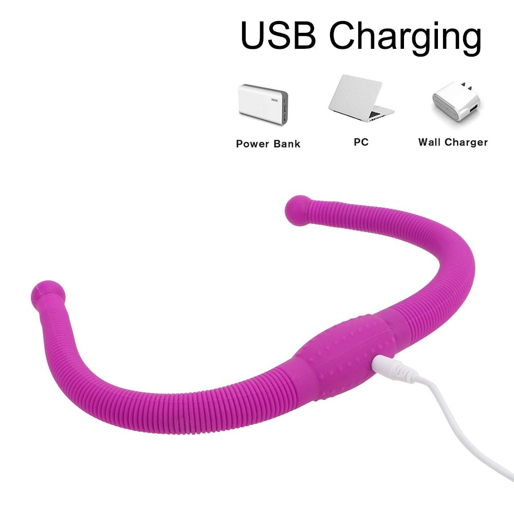 12 Speed Lesbian Strap on Dildo Vibrators Flexible Double Head Vaginal Massager G Spot Anal Sex Toy for Women Adult Products - buysextoyth