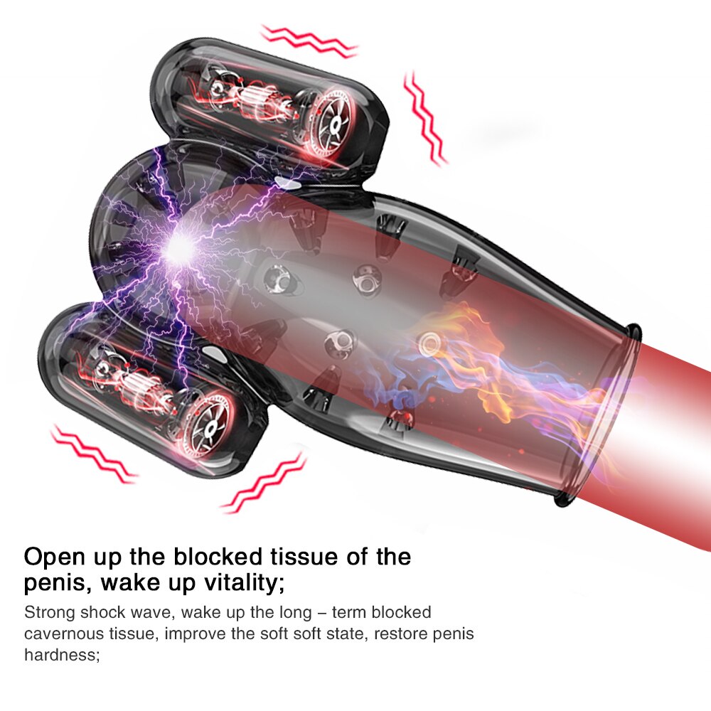 12 Modes Ghost Exerciser Penis Sex Toys for Men Glans Vibrator Penis Sleeve Enhancement Delay Lasting Glans Trainer Masturbator - buysextoyth