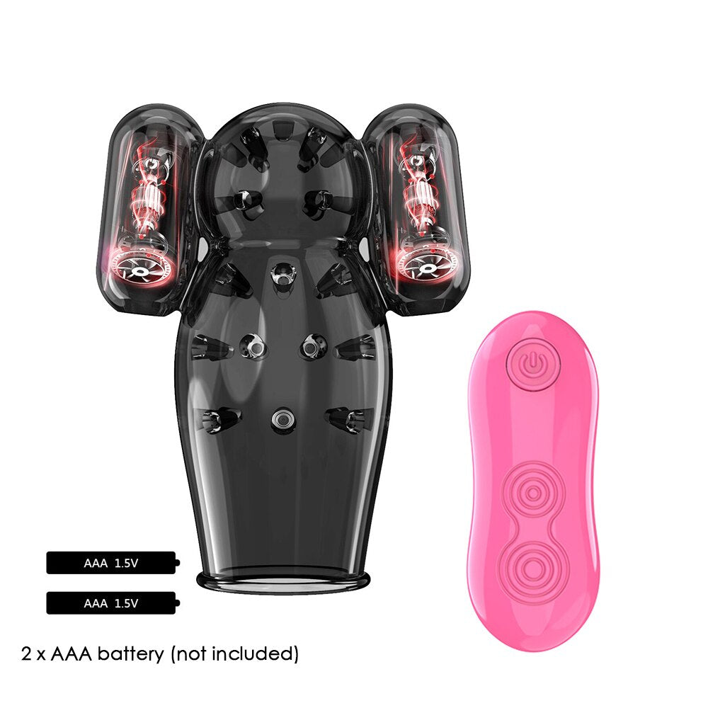 12 Modes Ghost Exerciser Penis Sex Toys for Men Glans Vibrator Penis Sleeve Enhancement Delay Lasting Glans Trainer Masturbator - buysextoyth