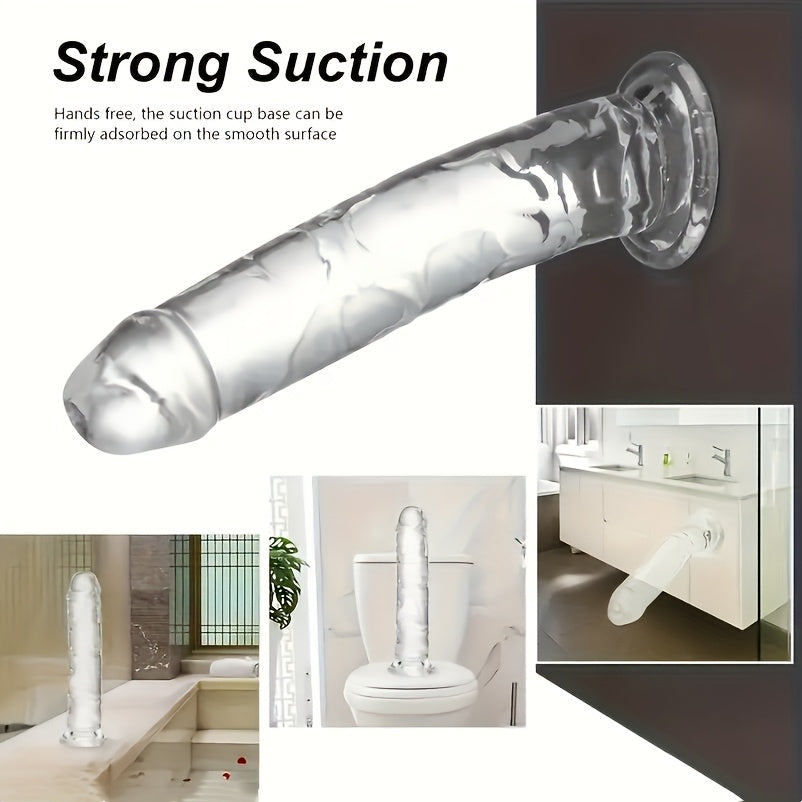 Transparent Big Dick 6 Sizes Realistic Jelly Dildo Women Gay Anal Sex Toys Masturbators Penis Suction Cup - buysextoyth