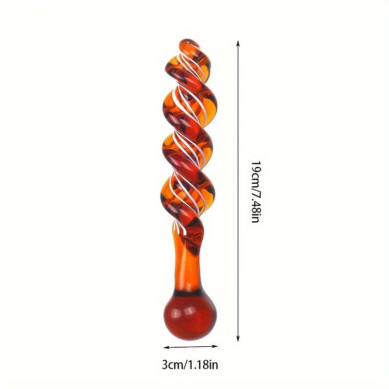 Glass Thread Rotation Anal Plug Dildo Crystal Butt Plug Adult Toys Sex Toys Anal Masturbation Prostate Massage for Couples Men - buysextoyth
