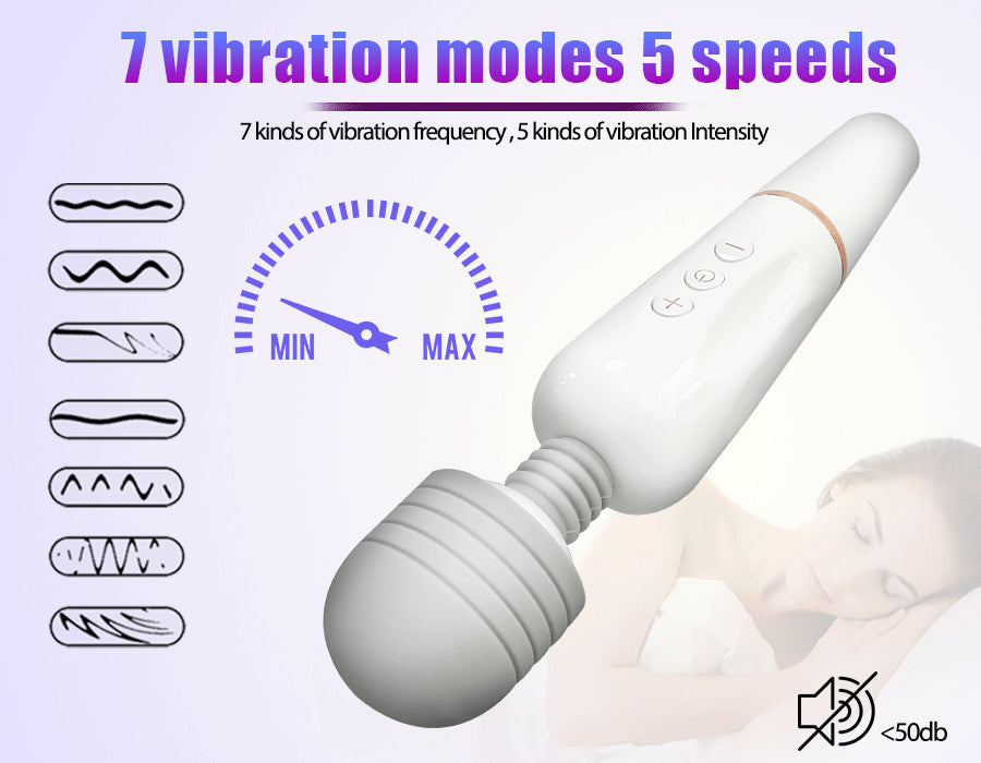 Powerful AV Magic Wand Body Massager USB Charge G Spot Vibrators for Women.Adult Vibrator Sex Toys for Woman.Female Sex Products - buysextoyth