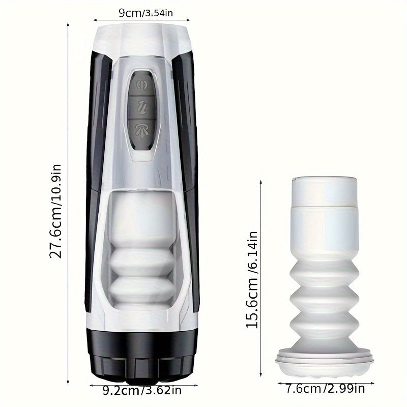 Mecha Warrior Airplane Cup Telescopic Sucking Heating Airplane Cup Male Masturbator Adult Products - buysextoyth
