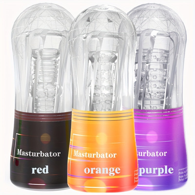 Transparent Crystal Masturbation Cup Male Use Masturbation Penis Exerciser Adult Supplies - buysextoyth