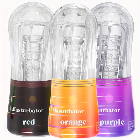 Transparent Crystal Masturbation Cup Male Use Masturbation Penis Exerciser Adult Supplies - buysextoyth