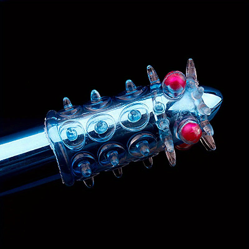 Clear Rubber Penis Rings with Beads for Men: Flexible. Waterproof. and No Battery Required - Adult Sex Toy for Enlargement and Delayed Ejaculation - buysextoyth