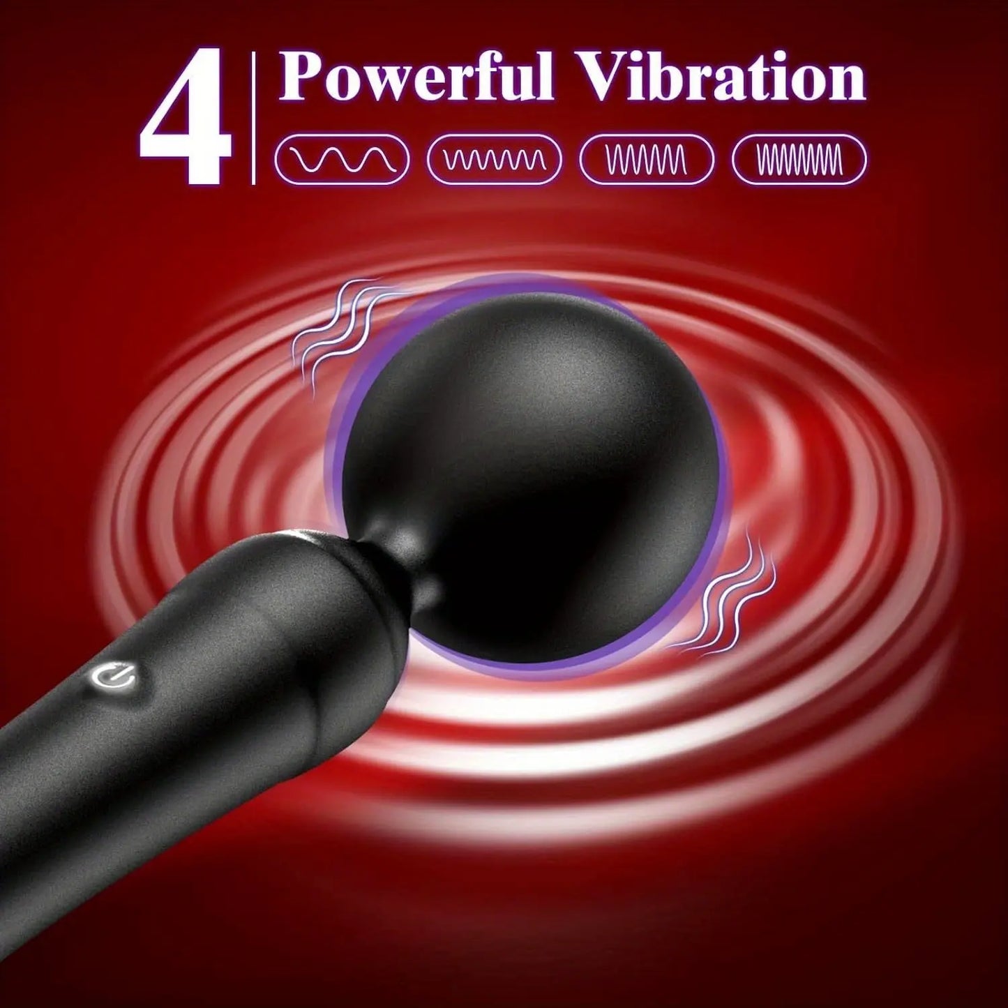 AV Wand Vibrator Handheld Magic Cordless Massager. Full Silicone Waterproof Vibrator Women Sex Toys for Clitoral Nipple Massage. Rechargeable Quiet Powerful Adult Sex Toys & Games for Couple Pleasure - buysextoyth