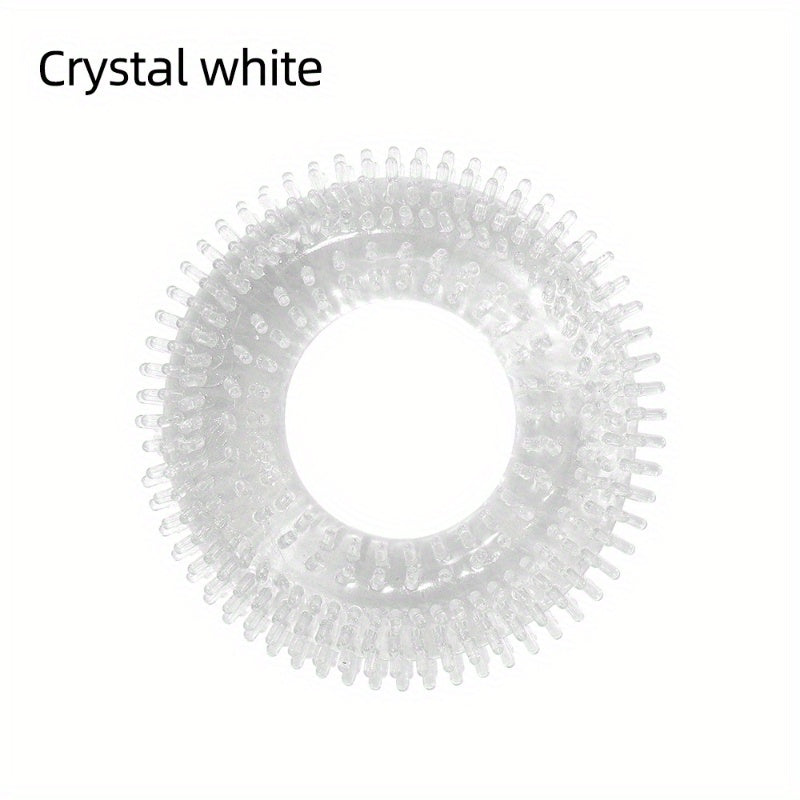 Crystal Pink Adult Novelty penis Ring - 44MM/1.73in Diameter. 14MM/0.551in Thickness. Silicone Material. Suitable for General Occasions - buysextoyth