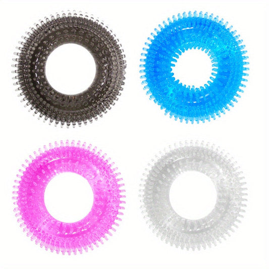 Crystal Pink Adult Novelty penis Ring - 44MM/1.73in Diameter. 14MM/0.551in Thickness. Silicone Material. Suitable for General Occasions - buysextoyth