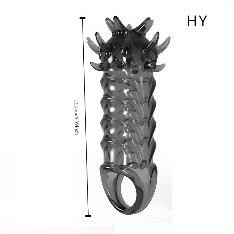 Men's Adult Sex Toy Penis Cover Sleeve Penis Extender Reusable Delay Ejaculation Add More Fun And Excitement - buysextoyth