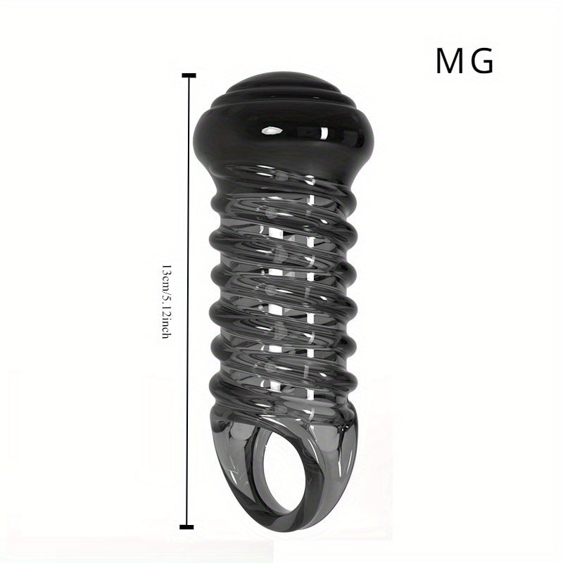 Men's Adult Sex Toy Penis Cover Sleeve Penis Extender Reusable Delay Ejaculation Add More Fun And Excitement - buysextoyth