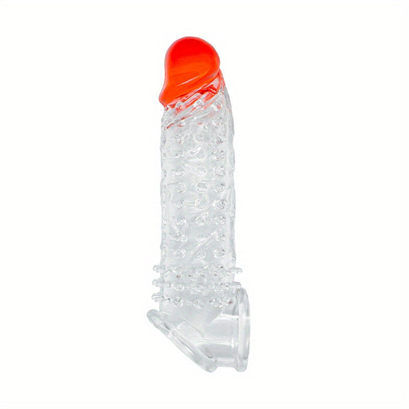 Ultra-Realistic Textured Penis Sleeve With Extender & Testicle Ring - Reusable. Enhances Size & Girth. Ideal For Couples - buysextoyth
