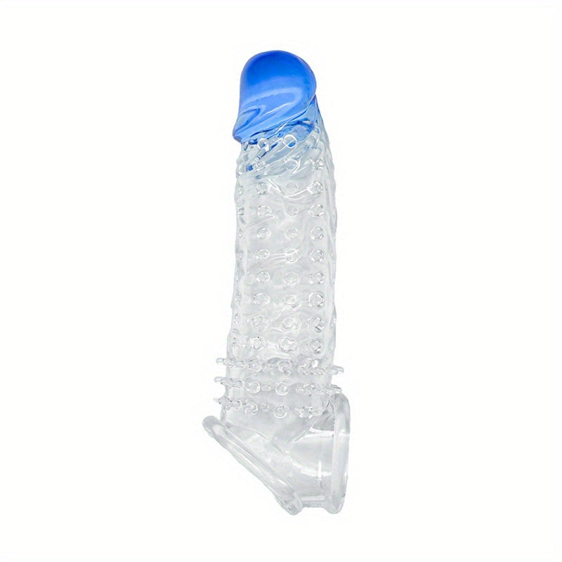 Ultra-Realistic Textured Penis Sleeve With Extender & Testicle Ring - Reusable. Enhances Size & Girth. Ideal For Couples - buysextoyth