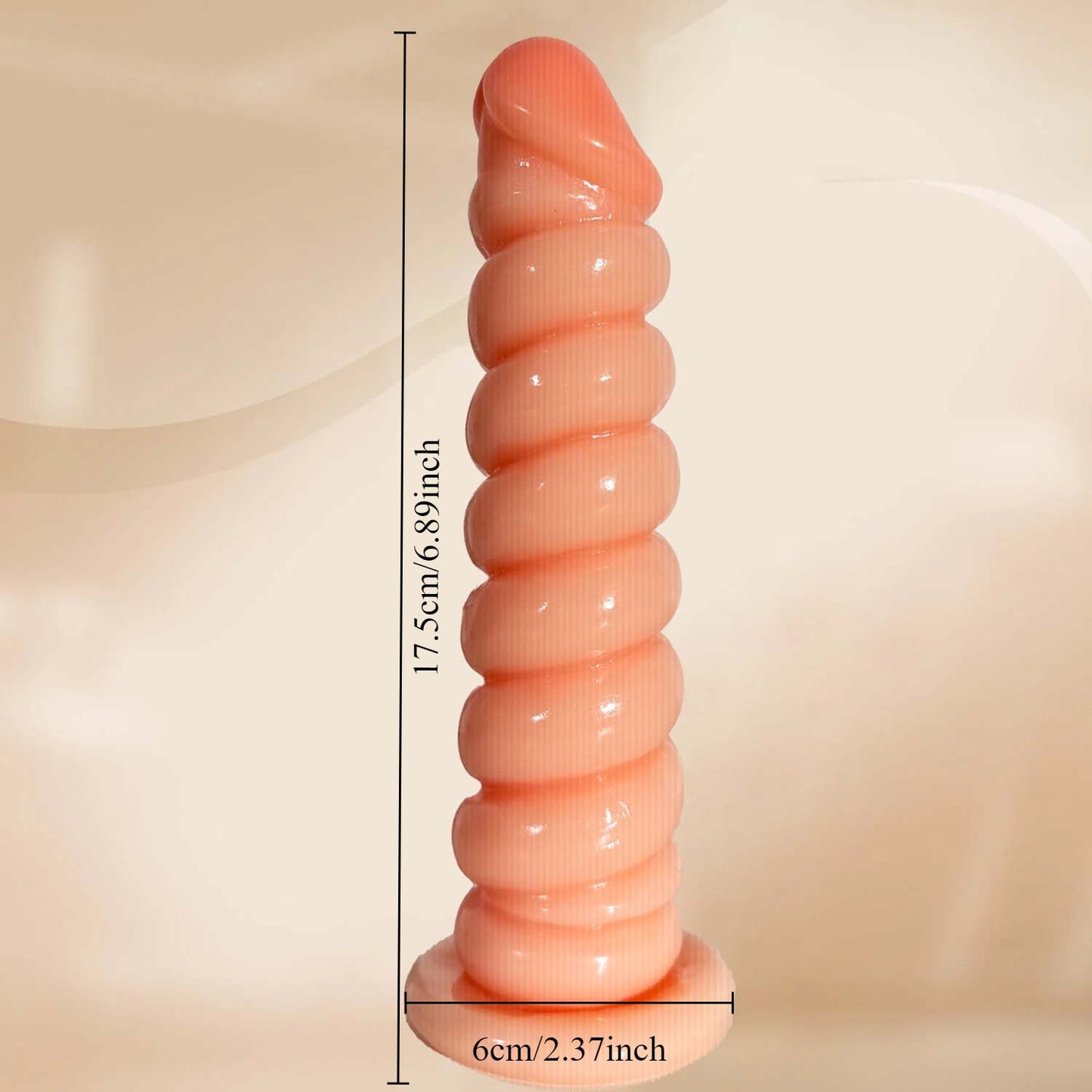 Dildo: Flexible PVC Anal Toy with Striped Design for Anal Training and Pleasure - buysextoyth