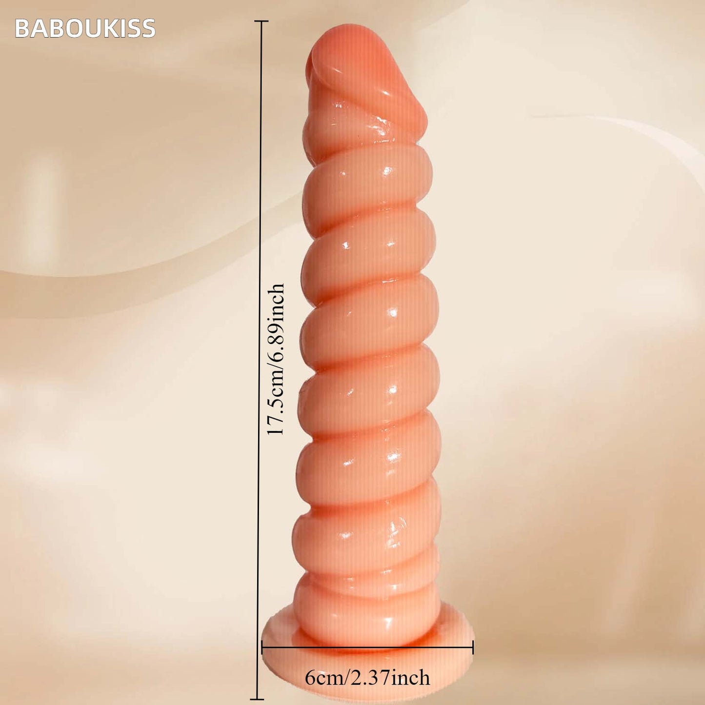 Dildo: Flexible PVC Anal Toy with Striped Design for Anal Training and Pleasure - buysextoyth