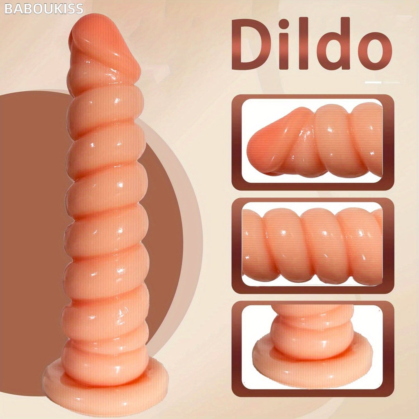 Dildo: Flexible PVC Anal Toy with Striped Design for Anal Training and Pleasure - buysextoyth