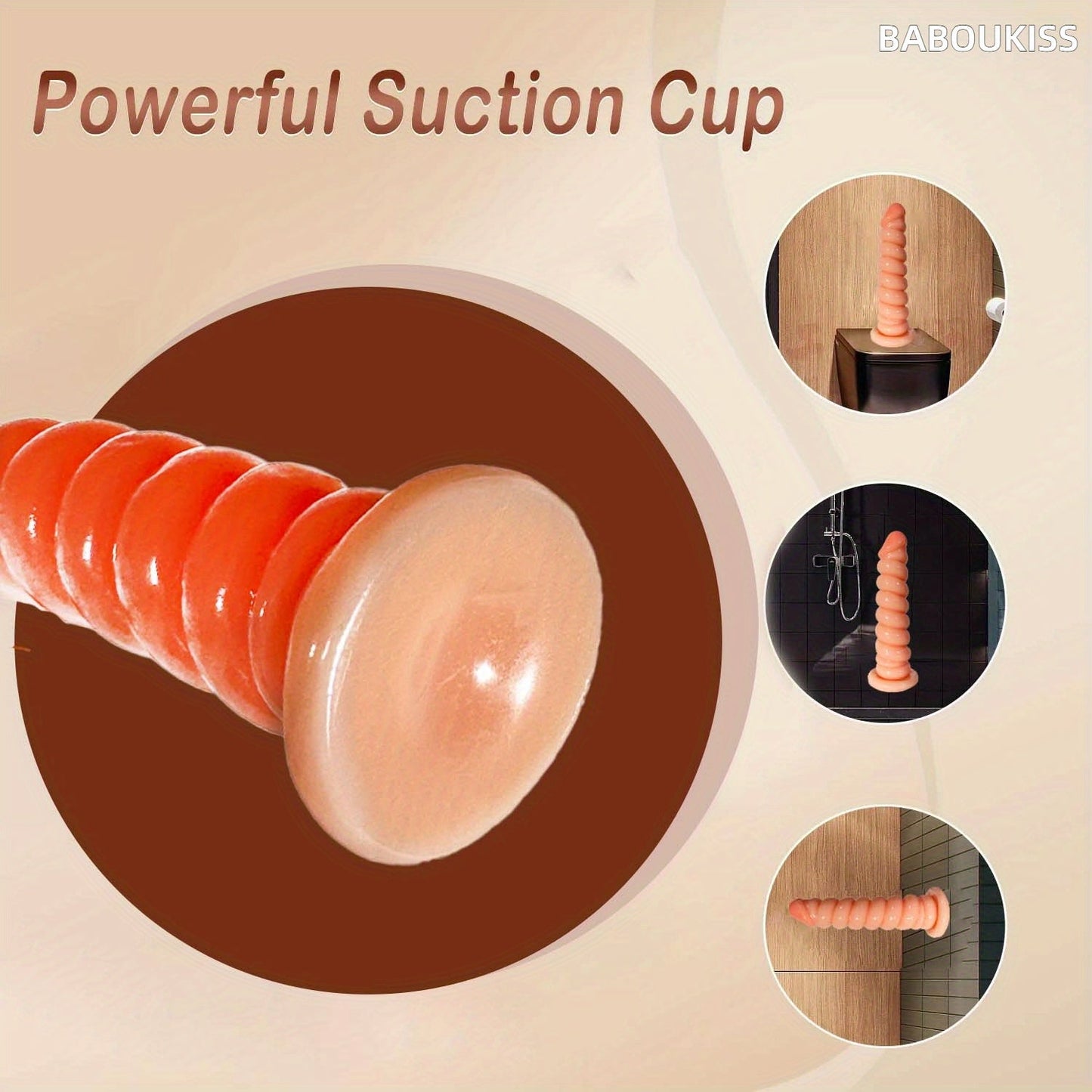 Dildo: Flexible PVC Anal Toy with Striped Design for Anal Training and Pleasure - buysextoyth