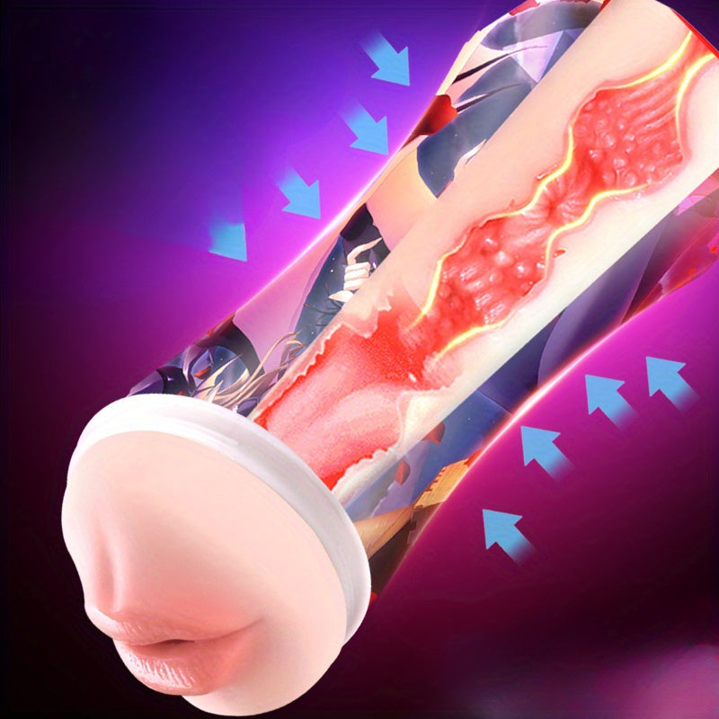 Erotic TPE Handheld Masturbator with Sexy Anime Design - Suitable for Men - buysextoyth