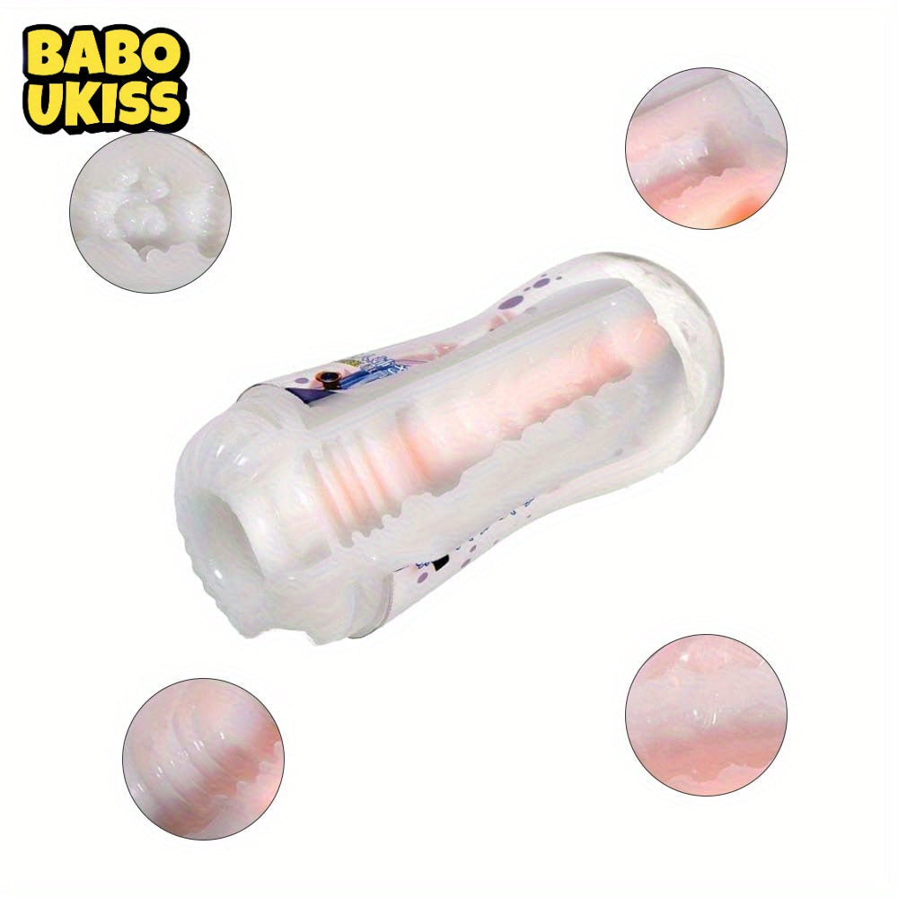 TPE Handheld Male Masturbation Training Device. Adult Sensual Sex Toy. Non-Electric. Washable. Novelty Men's Pleasure Accessory - buysextoyth