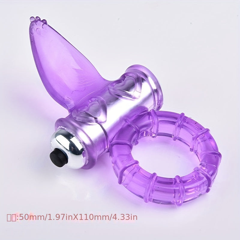 Men's And Women's New Product Tongue Licking Erotic Adult Vibration Lock Essence Vibration Crystal Vibration Cover Ring Adult Sex Toy Supplies - buysextoyth