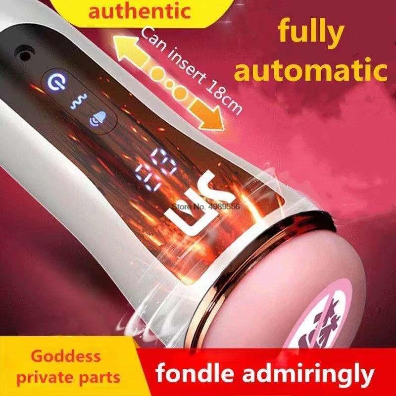 18 + ชาย Masturbator อวัยวะเพศชายปั๊ม Vibrator ผู้ใหญ่ความอดทนการออกกำลังกายช่องคลอดประดิษฐ์10ความเร็วอวัยวะเพศชาย Delay Trainer เซ็กซ์ทอยสำหรับ Me - buysextoyth