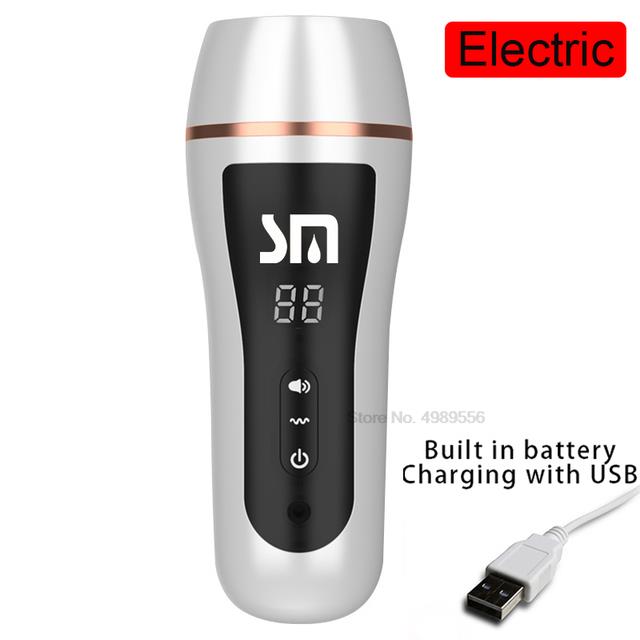18 + ชาย Masturbator อวัยวะเพศชายปั๊ม Vibrator ผู้ใหญ่ความอดทนการออกกำลังกายช่องคลอดประดิษฐ์10ความเร็วอวัยวะเพศชาย Delay Trainer เซ็กซ์ทอยสำหรับ Me - buysextoyth
