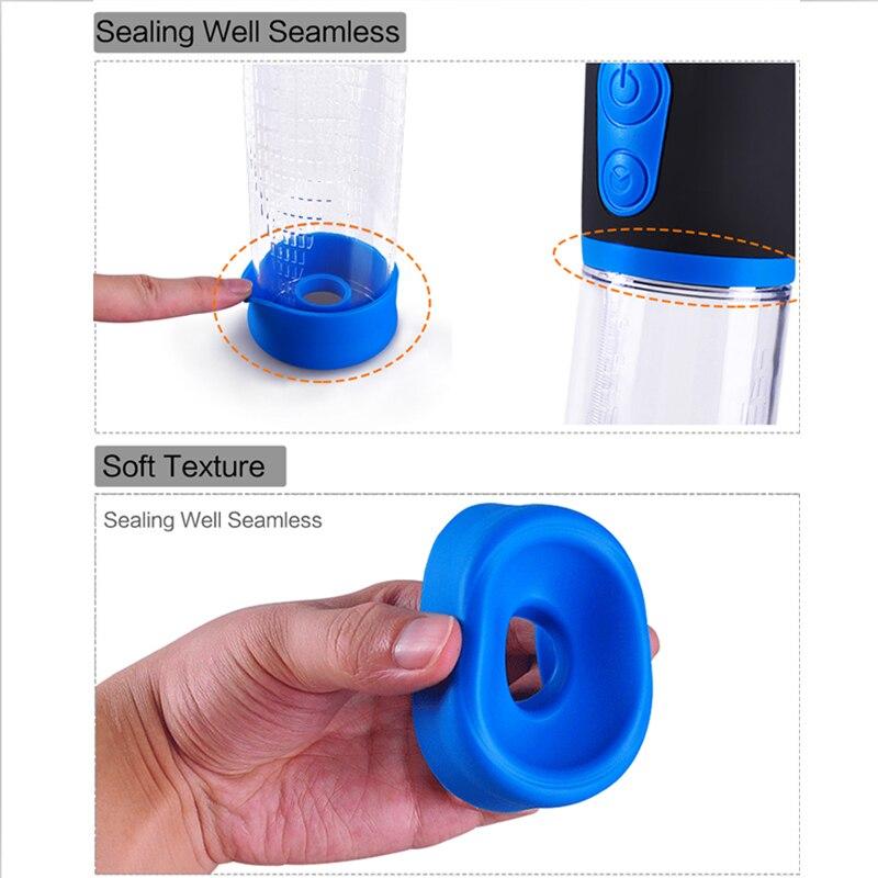 18+ Electric Penis Pump Penis Enlargement Vacuum Sleeve Erection Enhancer Penis Pump for Man Male Masturbator Sex Toys for Man - buysextoyth
