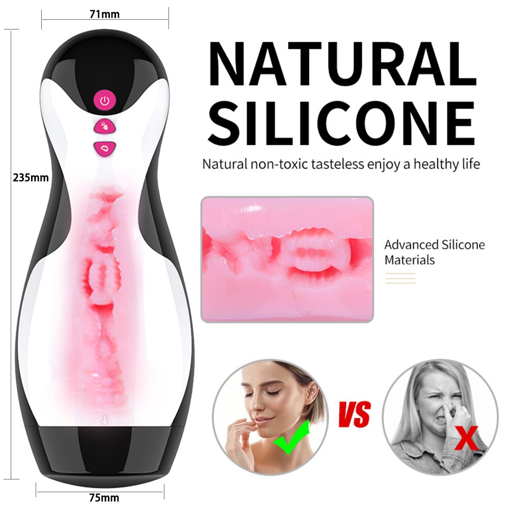 เครื่องสำเร็จความใคร่ช่องคลอดทำความร้อนอัจฉริยะชายเซ็กซ์ทอย18 + - buysextoyth
