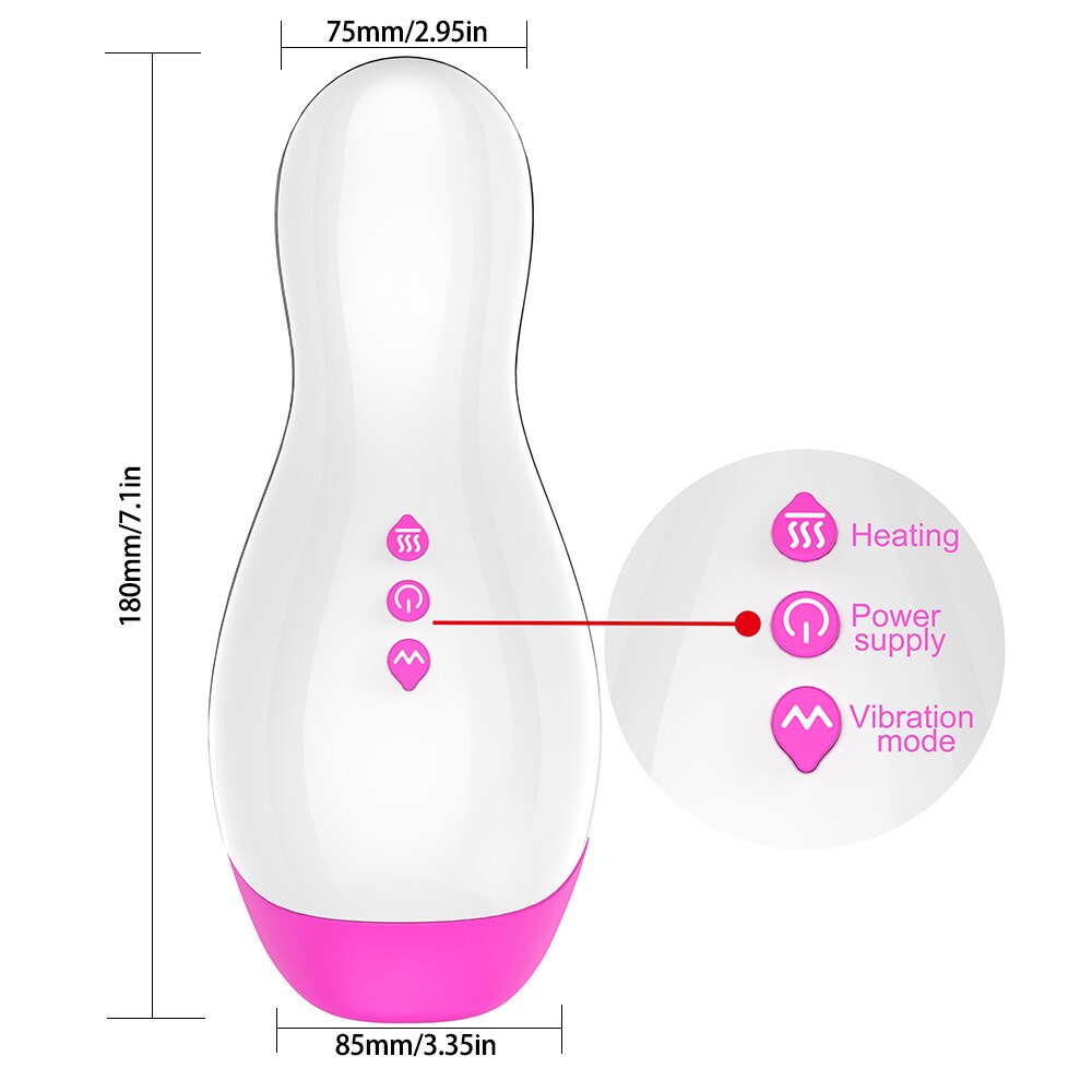 เครื่องสำเร็จความใคร่ช่องคลอดทำความร้อนอัจฉริยะชายเซ็กซ์ทอย18 + - buysextoyth