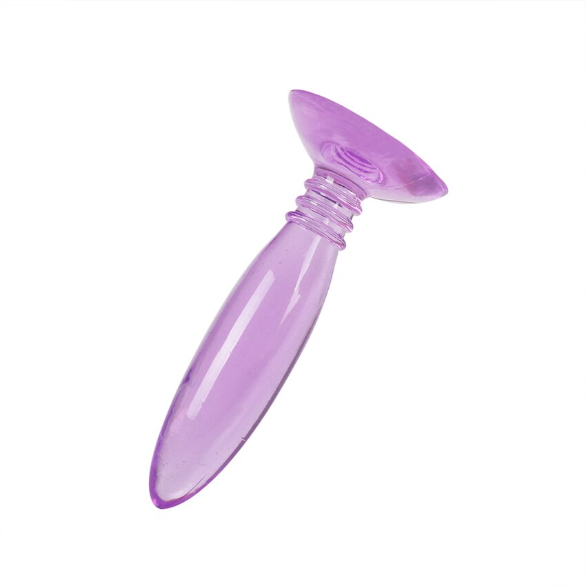 1PC Sucker Anal Plug Jelly Toys Real Skin Feeling Adult Sex Toys Adult Products Anal Plug Beads Sex Toys for Couple - buysextoyth