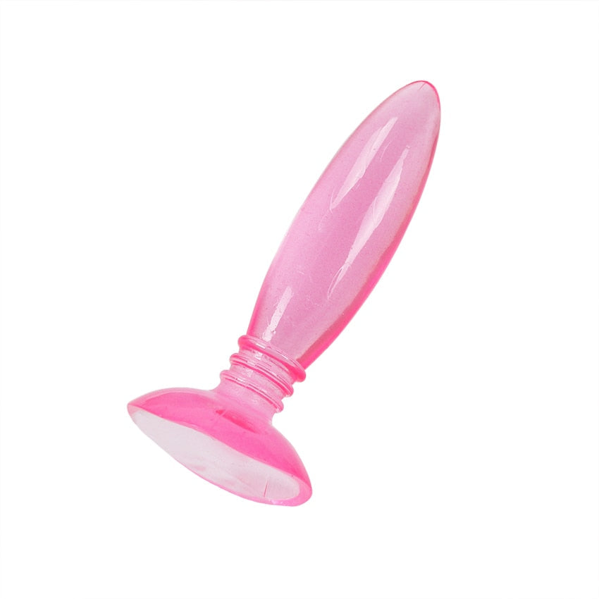 1PC Sucker Anal Plug Jelly Toys Real Skin Feeling Adult Sex Toys Adult Products Anal Plug Beads Sex Toys for Couple - buysextoyth