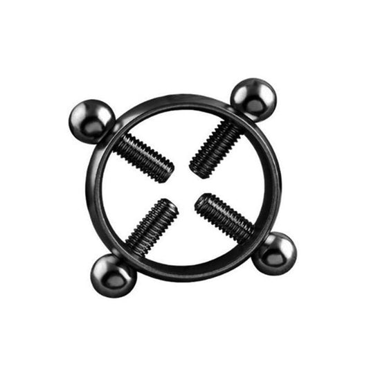 1Pc Stainless Steel Round Fake Non-Piercing Nipple Shield Ring Sexy Breast Body Jewelry Gift Body Piercing Jewelry Nipple Clamps - buysextoyth