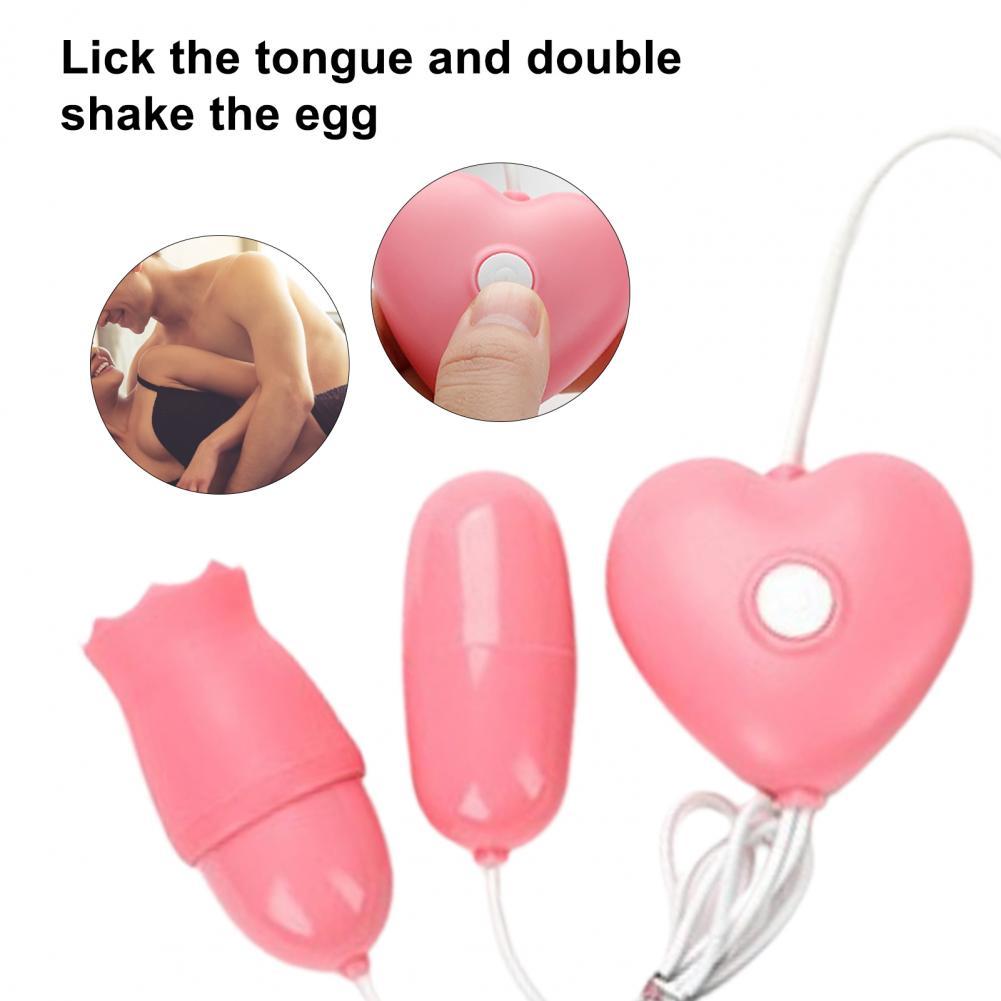 1Set G Spot Masturbator IPX7 Waterproof Delicate Silicone Tongue Vibrator and Clitoral Stimulator for Bathroom Sex Toys Women - buysextoyth