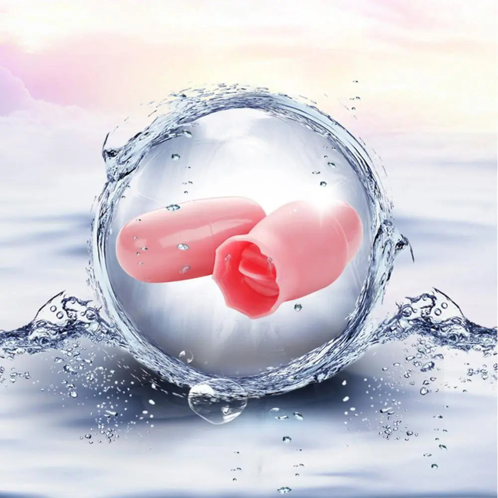 1Set G Spot Masturbator IPX7 Waterproof Delicate Silicone Tongue Vibrator and Clitoral Stimulator for Bathroom Sex Toys Women - buysextoyth